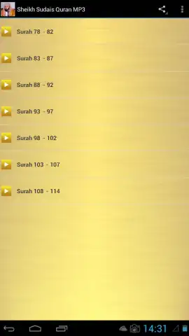 Sheikh Sudais Quran MP3 скриншот 1
