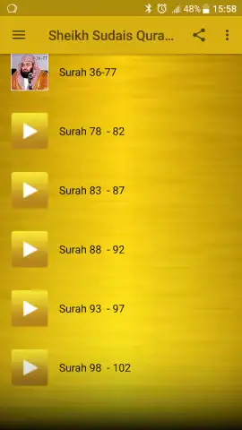 Sheikh Sudais Quran MP3 скриншот 2