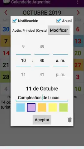Calendario Laboral Argentina скриншот 5